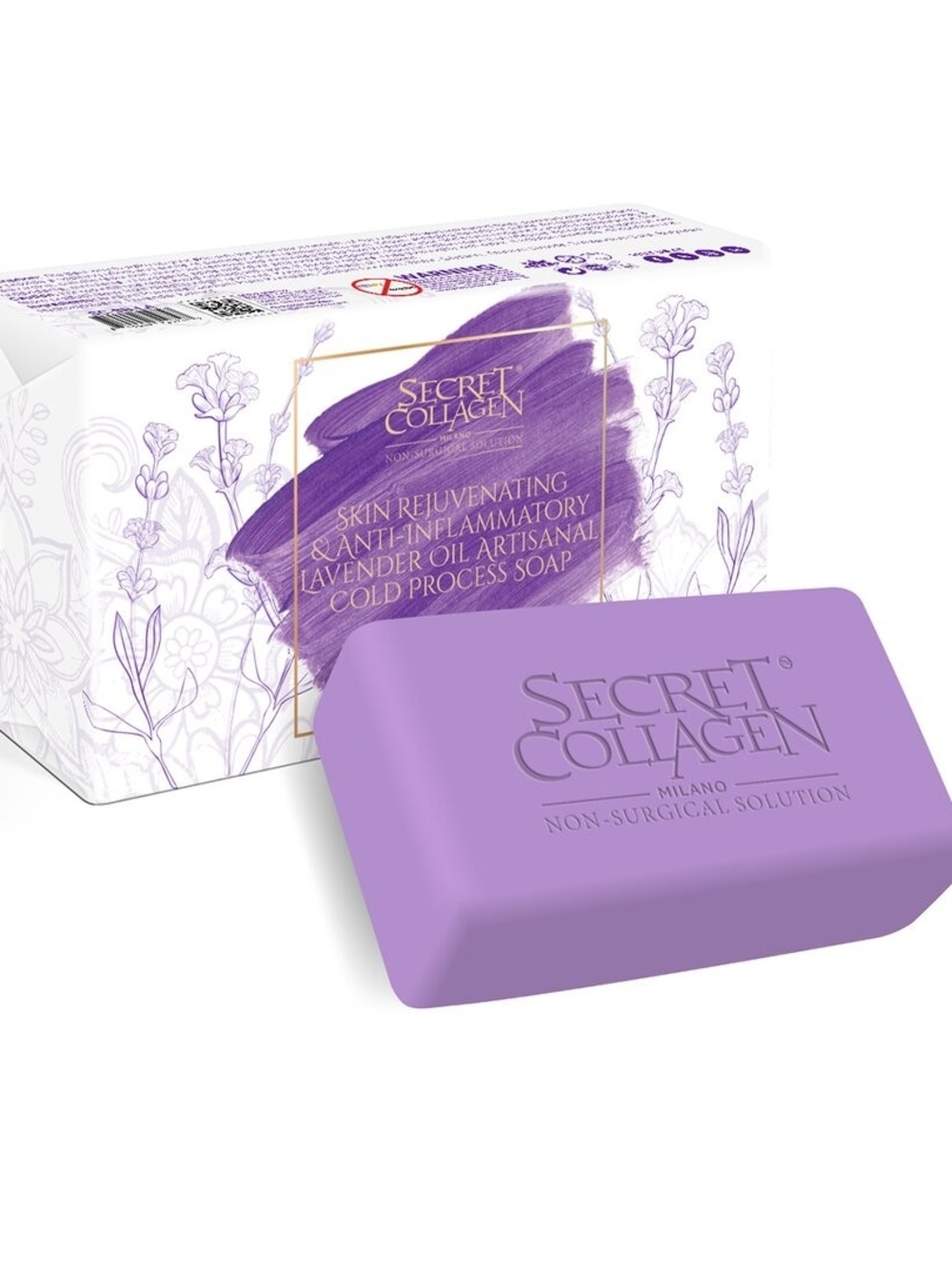 Secret Collagen Skin Rejuvenating Anti-Inflammatory Lavender Oil Soap